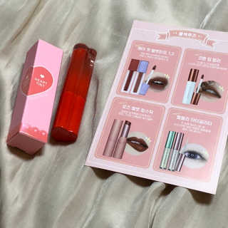[블랙루즈] 컬러 락 하트 틴트 1+1 — 4.5점을 준 리뷰어가 2019년 8월 올린 사용 사진