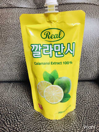 장수농가 리얼깔라만시 — 4.83점을 준 리뷰어가 2018년 4월 올린 사용 사진