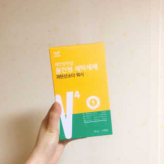 레인보우샵 올인원세탁세제,베이킹소다 스틱포6개입+세탁조클리너 — 5점을 준 리뷰어가 2018년 3월 올린 사용 사진
