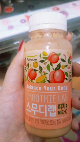 풀무원 스무디랩 피치&비타 — 4.5점을 준 리뷰어가 2017년 11월 올린 사용 사진