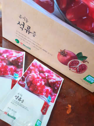 [하이헬스] 정말 진하고 맛있는 유기농 석류즙 30포 — 5점을 준 리뷰어가 2019년 11월 올린 사용 사진