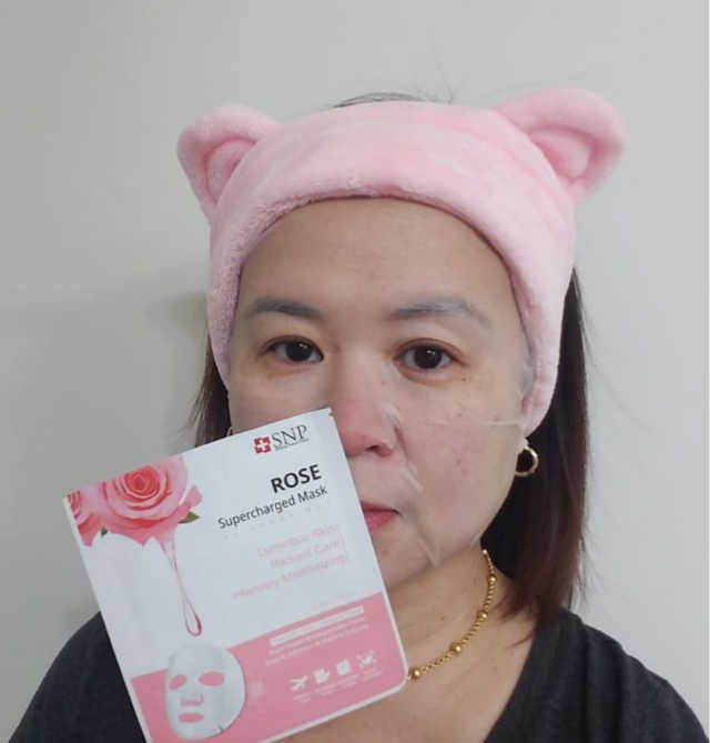 SNP Supercharged Mask_Rose Centifoli Flower 리뷰 사진
