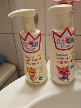 베비언스 핑크퐁 사이사이로 버블 핸드워시 — 4점을 준 리뷰어가 2017년 9월 올린 사용 사진