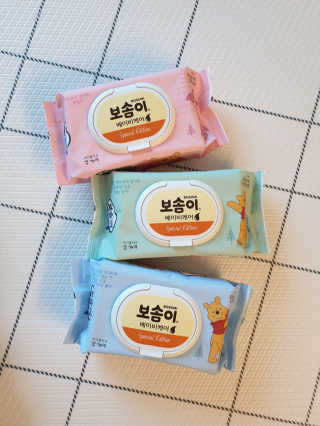 보솜이 아기물티슈 베이비케어 푸에디션 캡 74매 10입 — 5점을 준 리뷰어가 2019년 4월 올린 사용 사진