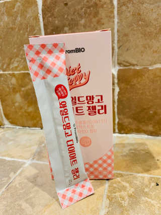 프롬바이오 다이어트엔와일드망고 젤리 — 4점을 준 리뷰어가 2020년 3월 올린 사용 사진