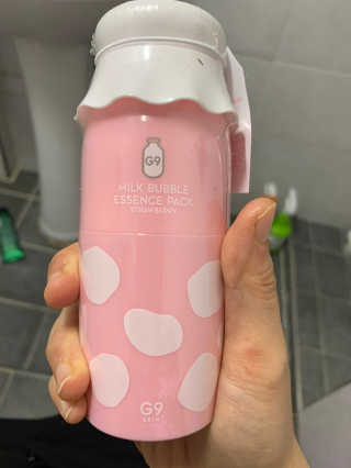 세안 필요 없는 지나인스킨 밀크 버블 에센스 팩 — 4점을 준 리뷰어가 2019년 11월 올린 사용 사진
