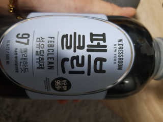 더블유드레스룸 페브클린 500ml — 5점을 준 리뷰어가 2018년 11월 올린 사용 사진