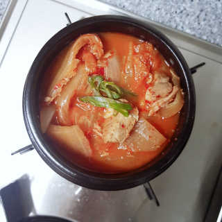 땡땡쿡 더실비김치찌개 2인분 710g 라면사리 포함 — 4점을 준 리뷰어가 2020년 2월 올린 사용 사진