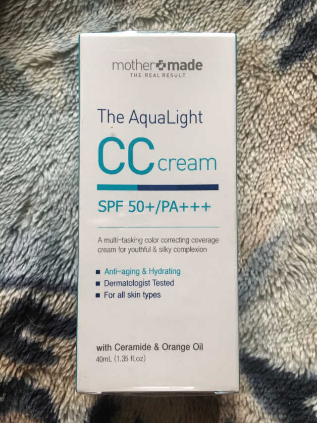 마더메이드 더 아쿠아라이트 CC크림 SPF50+ PA+++ 리뷰 사진