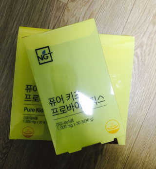 네츄럴굿띵스 퓨어 키즈 프로바이오틱스 60포 — 4점을 준 리뷰어가 2018년 1월 올린 사용 사진