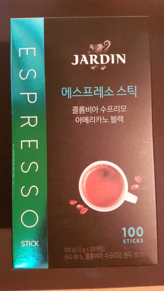 (주)쟈뎅 쟈뎅 에스프레소 스틱 아메리카노 블랙 — 4.83점을 준 리뷰어가 2018년 10월 올린 사용 사진