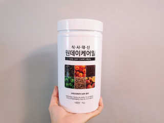 (주)이스터비엔에프 식사대용선식 원데이케어밀 1KG 대용량 — 4.67점을 준 리뷰어가 2019년 1월 올린 사용 사진