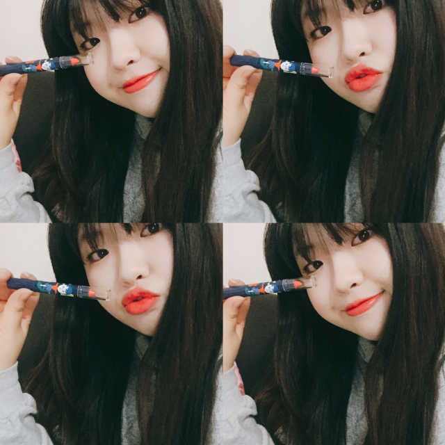 레브쌍 1537 크레용 립스틱 리뷰 사진