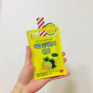 장수농가 리얼깔라만시 원샷 50ml 10팩+보틀 — 4.5점을 준 리뷰어가 2019년 5월 올린 사용 사진