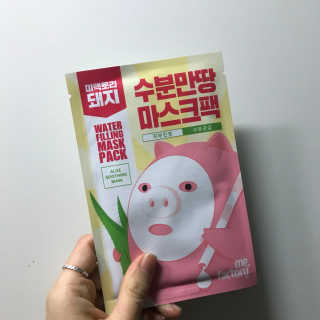 미팩토리 수분 만땅 마스크팩 5매 — 5점을 준 리뷰어가 2018년 2월 올린 사용 사진