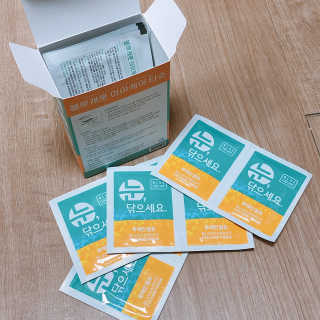 블루캐롯 닦는 루테인, 아이케어 티슈 20P — 5점을 준 리뷰어가 2019년 11월 올린 사용 사진