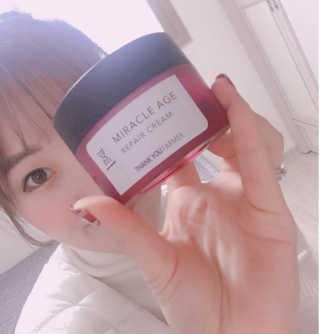 땡큐파머 미라클에이지 리페어크림 — 4.33점을 준 리뷰어가 2018년 1월 올린 사용 사진