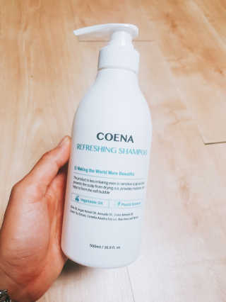 코에나샴푸 500ml — 5점을 준 리뷰어가 2019년 8월 올린 사용 사진