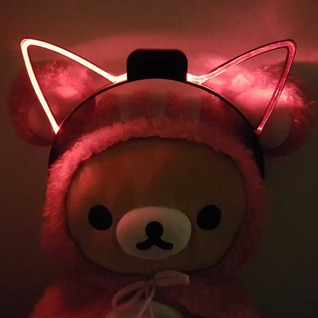 LED 고양이 머리띠 2개세트(랜덤) 리뷰 사진