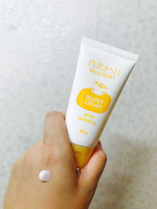 퓨레시 마일드 베이비 다이어퍼 크림 — 4.33점을 준 리뷰어가 2017년 11월 올린 사용 사진