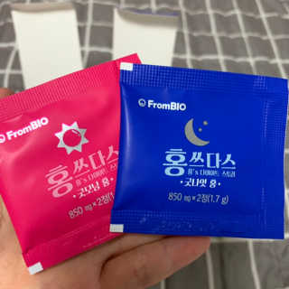프롬바이오 홍쓰다스 아침,저녁 맞춤형 다이어트식품 14포+14포 — 4점을 준 리뷰어가 2019년 7월 올린 사용 사진