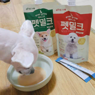 [빙그레] 에버그로 생유산균 1봉（10포입）+펫밀크2팩 — 4점을 준 리뷰어가 2019년 5월 올린 사용 사진