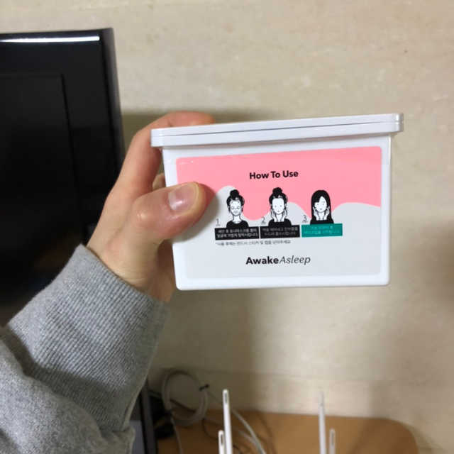 어웨이크 뽑아쓰는 3분 토너마스크팩 리뷰 사진