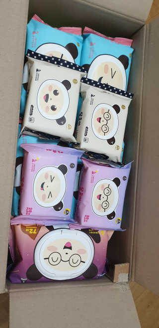 달곰이 물티슈 — 5점을 준 리뷰어가 2019년 2월 올린 사용 사진