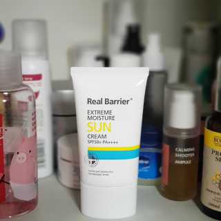 리얼베리어 익스트림 모이스처 선크림 SPF50+ PA++++ — 5점을 준 리뷰어가 2019년 4월 올린 사용 사진