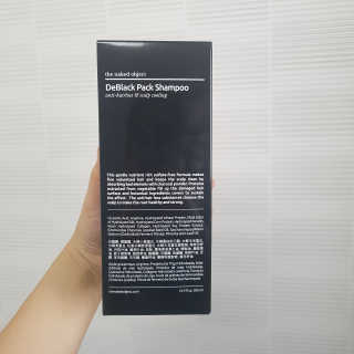 the naked object [탈모볼륨샴푸] 디블랙 팩 샴푸 — 4점을 준 리뷰어가 2020년 2월 올린 사용 사진