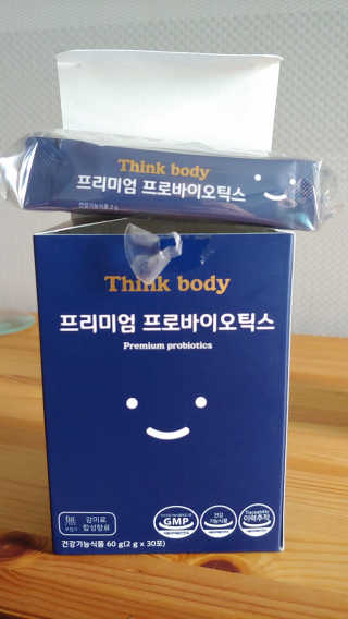띵크바디 THINKBODY프리미엄프로바이오틱스 유산균 — 4점을 준 리뷰어가 2019년 9월 올린 사용 사진