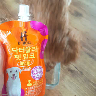 닥터할리펫밀크 5개 — 5점을 준 리뷰어가 2018년 5월 올린 사용 사진