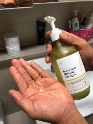 달리프 클로렐라 베러 루트 릴렉싱 샴푸 500ml — 4.5점을 준 리뷰어가 2019년 5월 올린 사용 사진