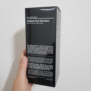 the naked object [탈모볼륨샴푸] 디블랙 팩 샴푸 — 5점을 준 리뷰어가 2019년 12월 올린 사용 사진