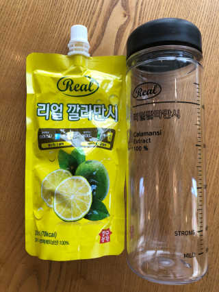 장수농가 리얼깔라만시 — 5점을 준 리뷰어가 2018년 6월 올린 사용 사진