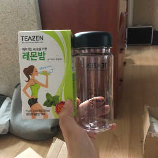 티젠 레몬밤 + 마이보틀 — 5점을 준 리뷰어가 2018년 7월 올린 사용 사진