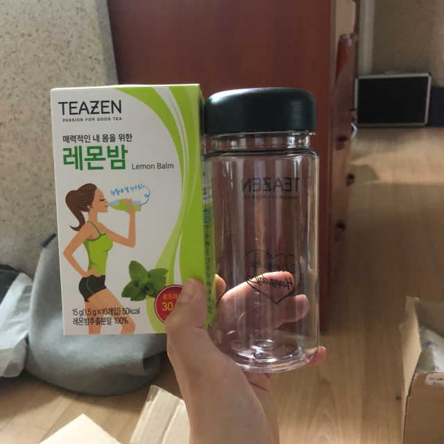 티젠 레몬밤 + 마이보틀 리뷰 사진