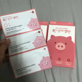오리지널 미팩토리 3단 돼지코팩 5매입 X 2 — 4.5점을 준 리뷰어가 2018년 7월 올린 사용 사진