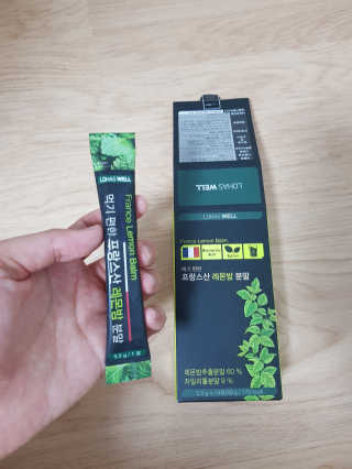 로하스웰 프랑스산 레몬밤 분말 — 4.67점을 준 리뷰어가 2018년 6월 올린 사용 사진