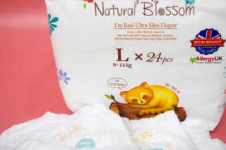 네추럴블라썸 NATURAL BLOSSOM 슈퍼 얇은 바지 기저귀 — 4점을 준 리뷰어가 2019년 1월 올린 사용 사진