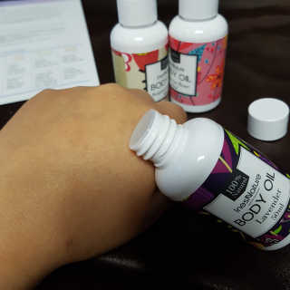 이네스네이쳐 천연 바디오일 미니 3종세트 50ml — 5점을 준 리뷰어가 2018년 6월 올린 사용 사진