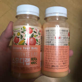 풀무원 스무디랩 피치&비타 — 5점을 준 리뷰어가 2017년 11월 올린 사용 사진