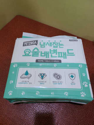 페츠모아 냄새잡는 요술배변패드 — 4점을 준 리뷰어가 2020년 3월 올린 사용 사진