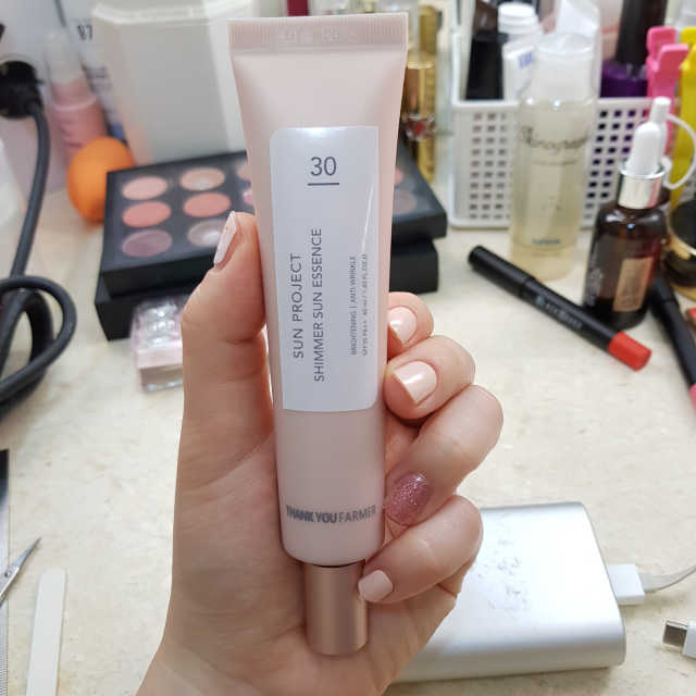 땡큐파머 선 프로젝트 쉬머 선 에센스 리뷰 사진