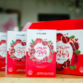 프롬바이오 오직 석류만 [그대로100 석류즙] 하루 1포로 건강하게 — 5점을 준 리뷰어가 2019년 10월 올린 사용 사진
