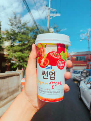 과일야채샐러드 썬업 과일야채 샐러드 3종 — 5점을 준 리뷰어가 2018년 8월 올린 사용 사진