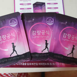 [감량공식] 다이어트 건강기능식품 — 5점을 준 리뷰어가 2019년 12월 올린 사용 사진