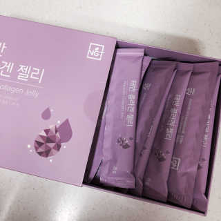 네츄럴굿띵스 태반 콜라겐 젤리 15포 — 5점을 준 리뷰어가 2018년 9월 올린 사용 사진