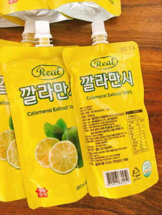 장수농가 리얼깔라만시 — 5점을 준 리뷰어가 2018년 4월 올린 사용 사진