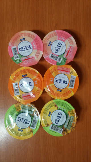 데르뜨 떠먹는 과일 3종, 짜먹는 과일 2종 총 10개 체험 — 5점을 준 리뷰어가 2020년 3월 올린 사용 사진